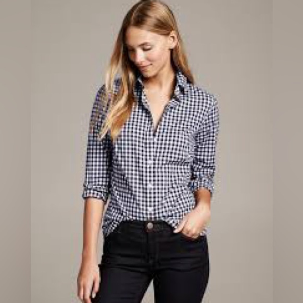 Banana Republic Gingham Top